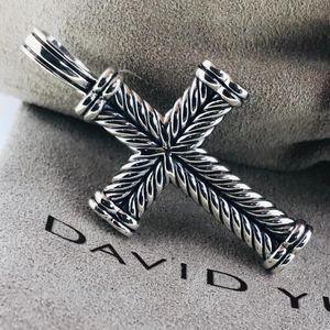 David Yurman Chevron Cross Pendant